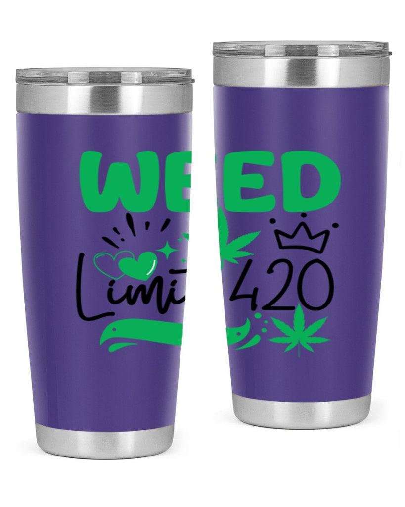 Weed Limit 420 295#- marijuana- Tumbler