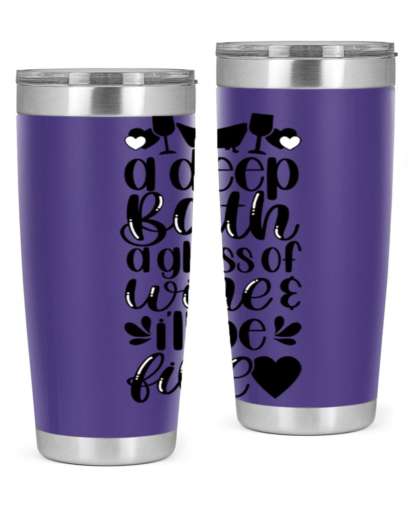 a deep bath a glass 48#- bathroom- Tumbler