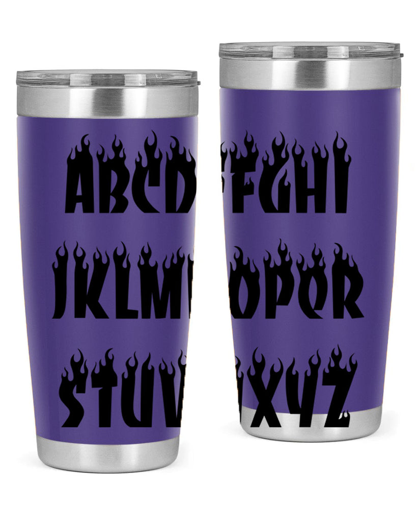 flame font 153#- black words phrases- Cotton Tank