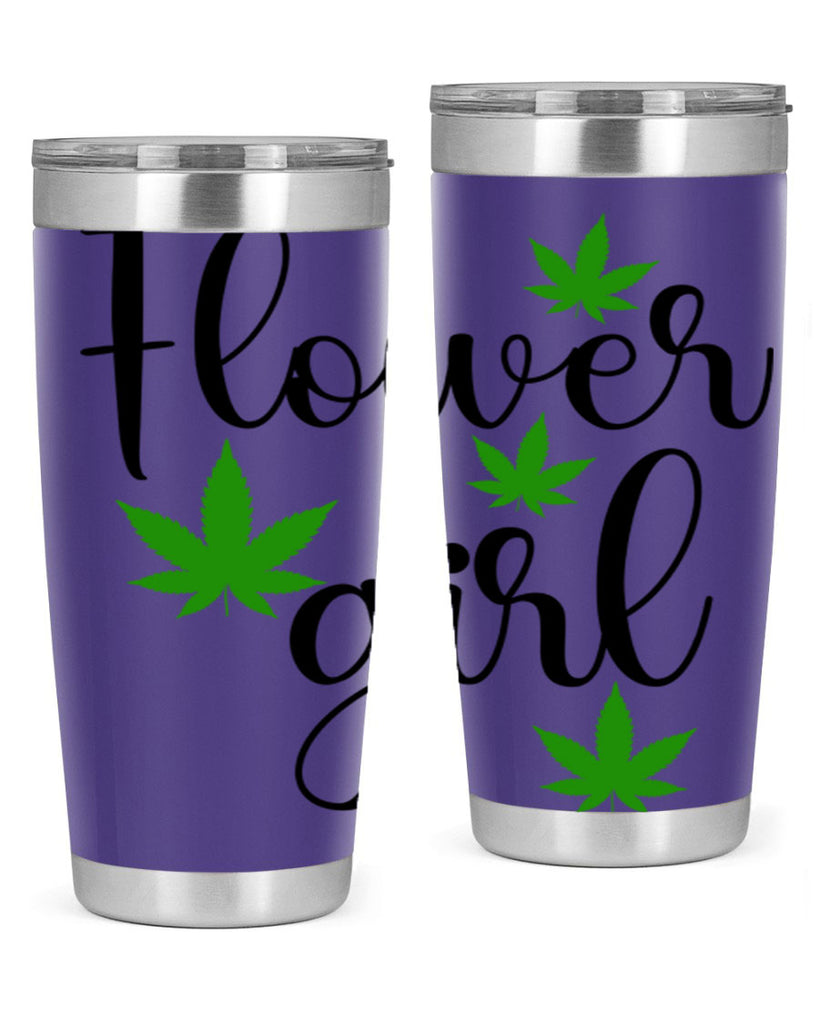 flower girl cannabis 84#- marijuana- Tumbler