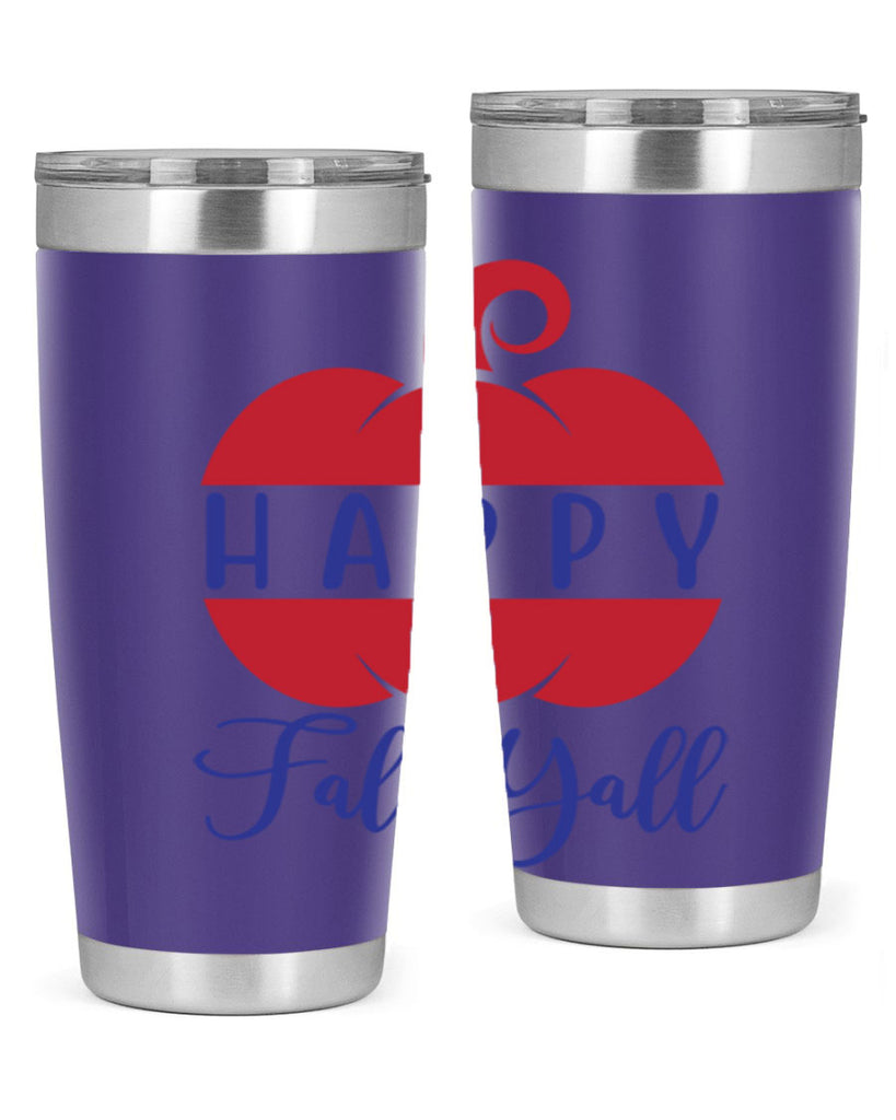 happy fall yall 232#- fall- Tumbler