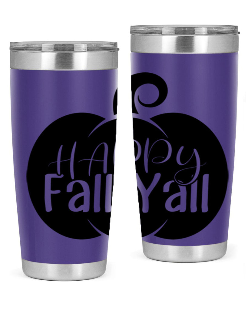 happy fall yall 235#- fall- Tumbler