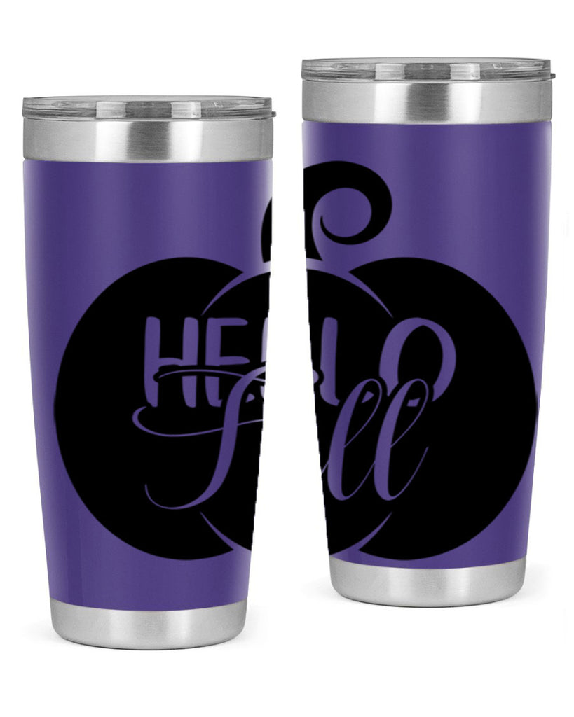 hello fall 275#- fall- Tumbler
