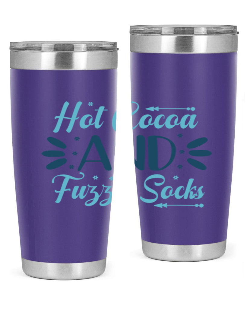 hot cocoa and fuzzy socks 208#- winter- Tumbler