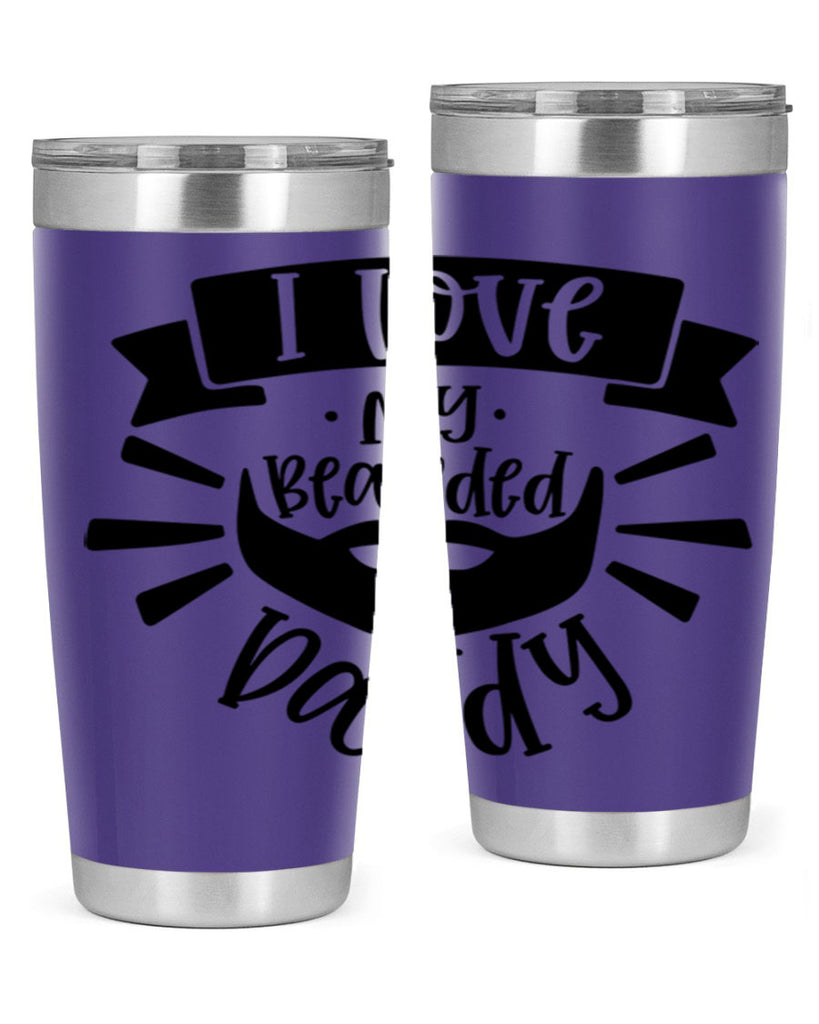 i love my bearded daddy 42#- fathers day- Tumbler