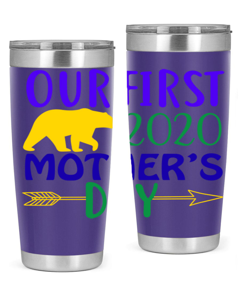 our first mothers day 4#- mardi gras- Tumbler