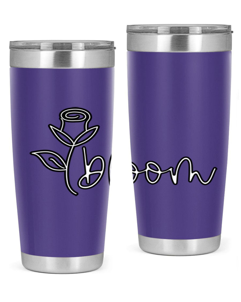 rosebud bloom outline399#- spring- Tumbler
