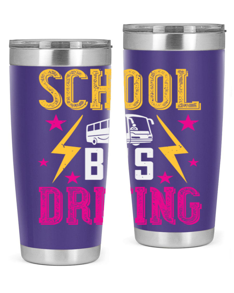 school bus driving Style 17#- bus driver- tumbler