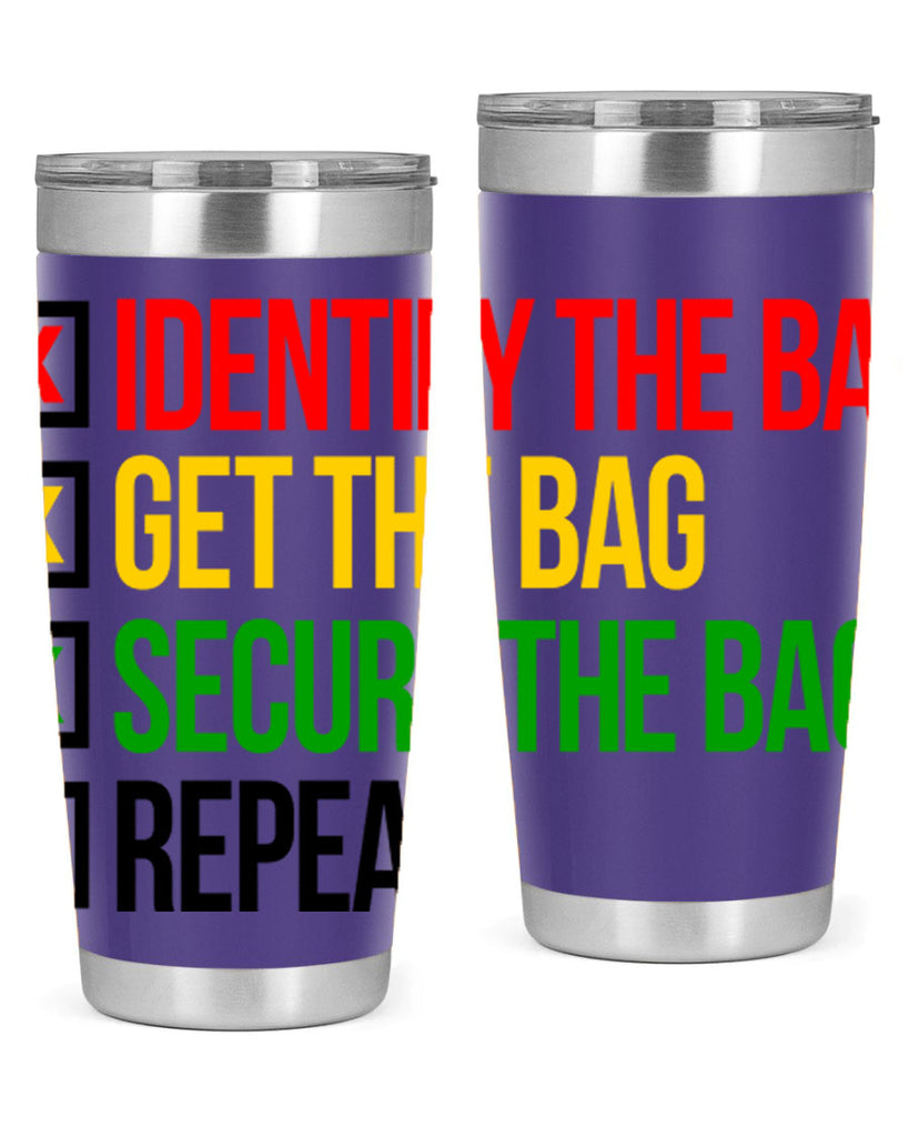 secure the bag 38#- black words phrases- Cotton Tank