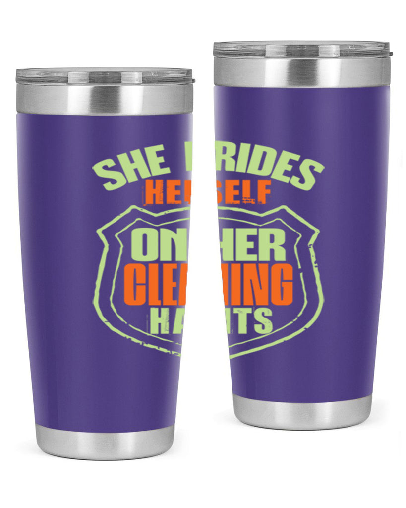 she prides hereself on her cleaning habits Style 15#- cleaner- tumbler