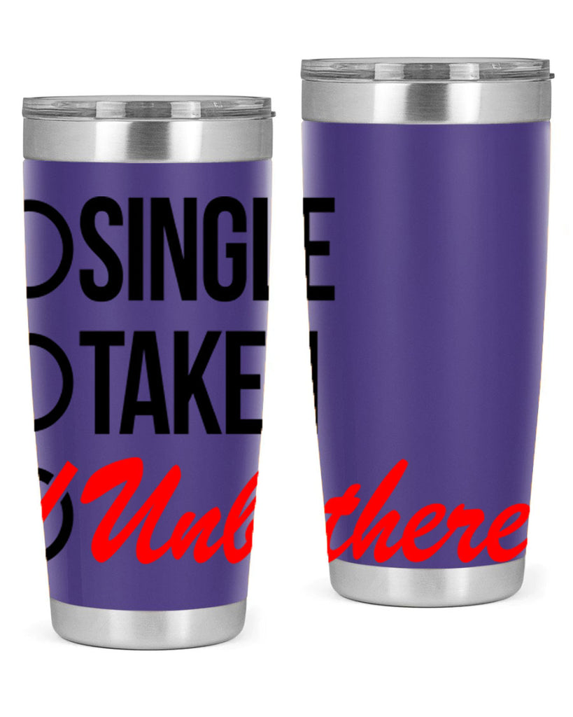 single taken unbothered 35#- black words phrases- Cotton Tank