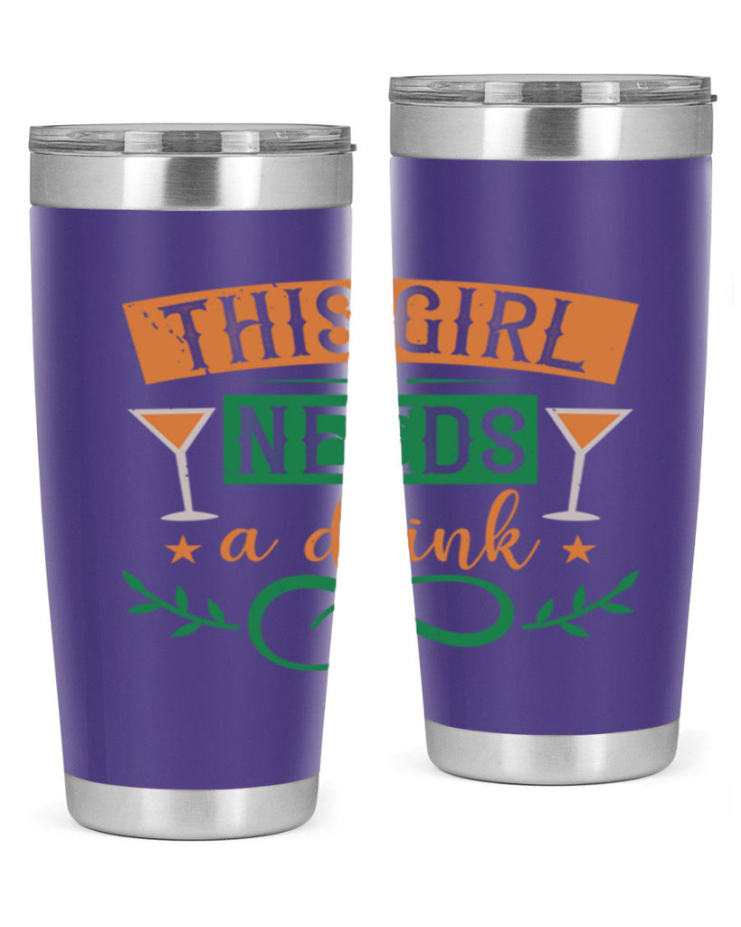 this girl needs a drink 1#- mardi gras- Tumbler