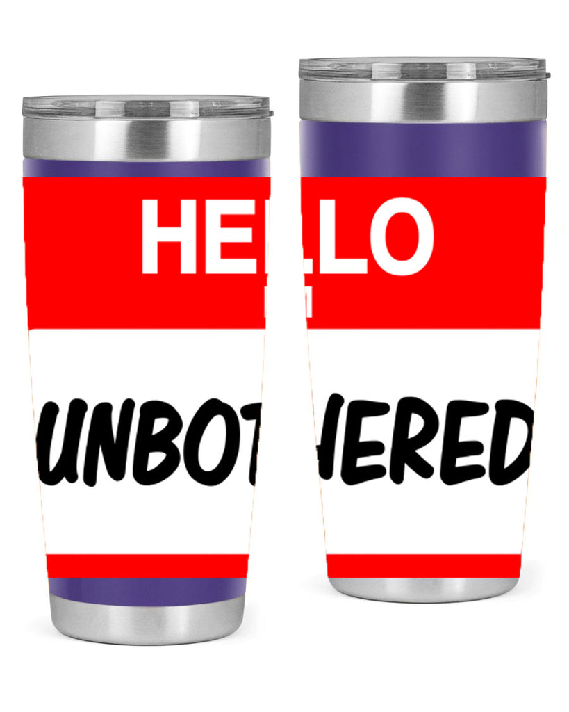 unbothered 14#- black words phrases- Cotton Tank