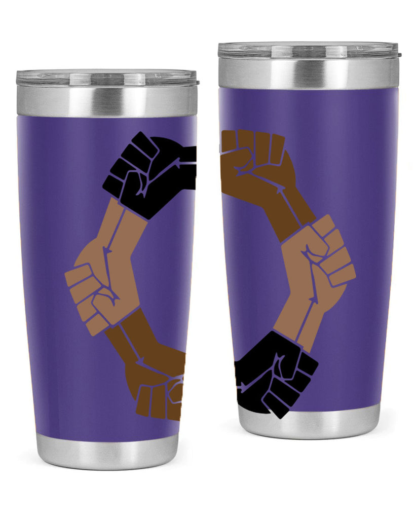 united black power fists 13#- black words phrases- Cotton Tank