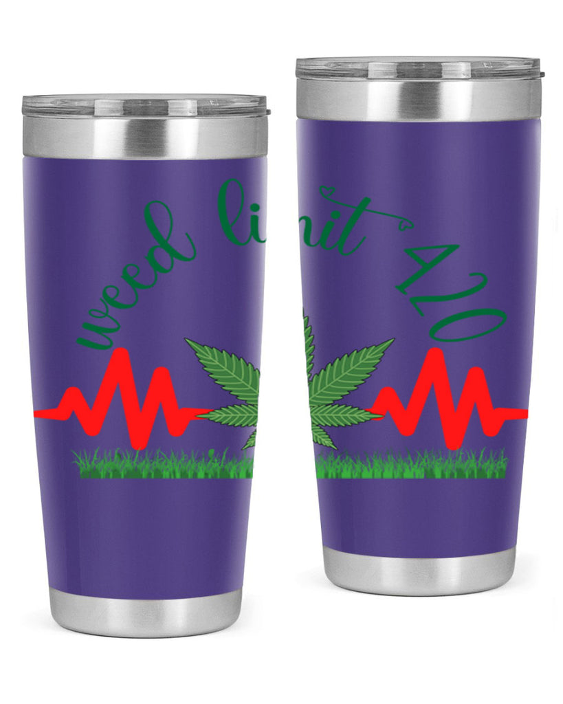 weed limit 420 cannabis hearbeat 291#- marijuana- Tumbler