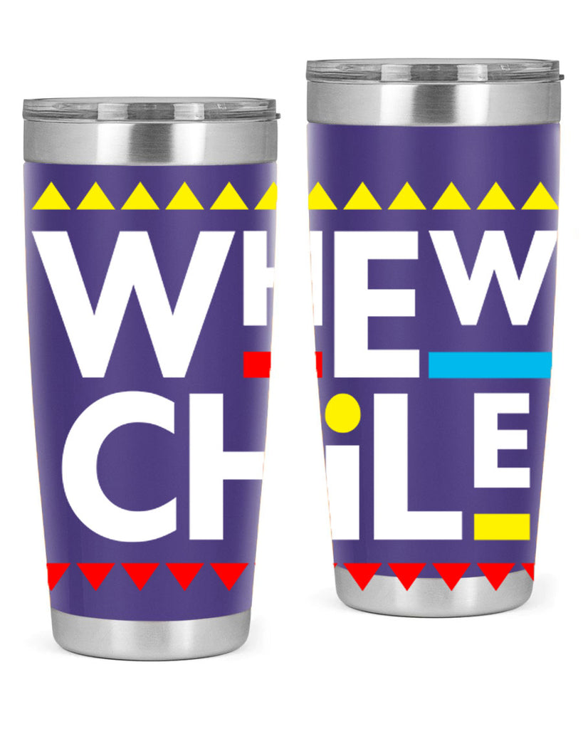 whew chile 11#- black words phrases- Cotton Tank