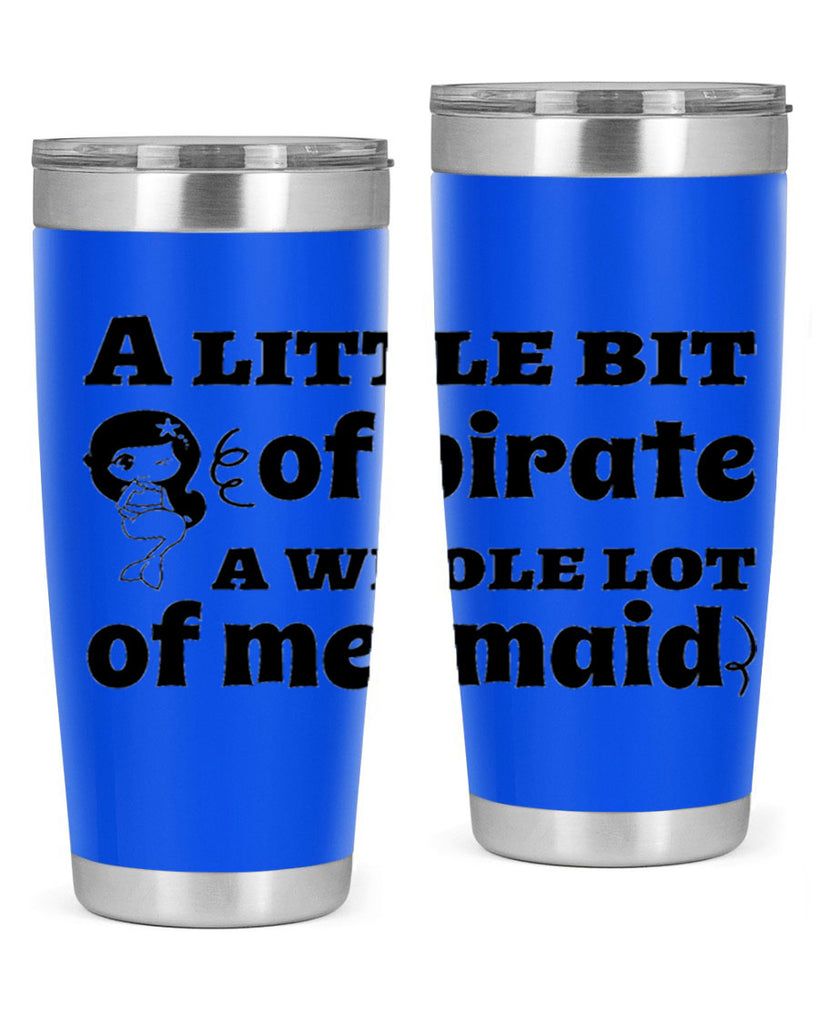 A little bit of pirate 10#- mermaid- Tumbler