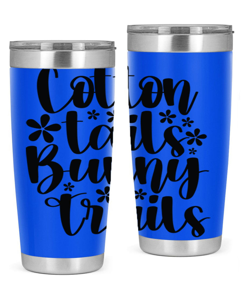 Cotton tails bunny trails  113#- spring- Tumbler