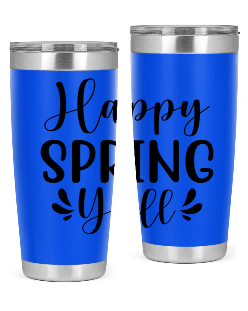 Happy Spring Y'all 163#- spring- Tumbler