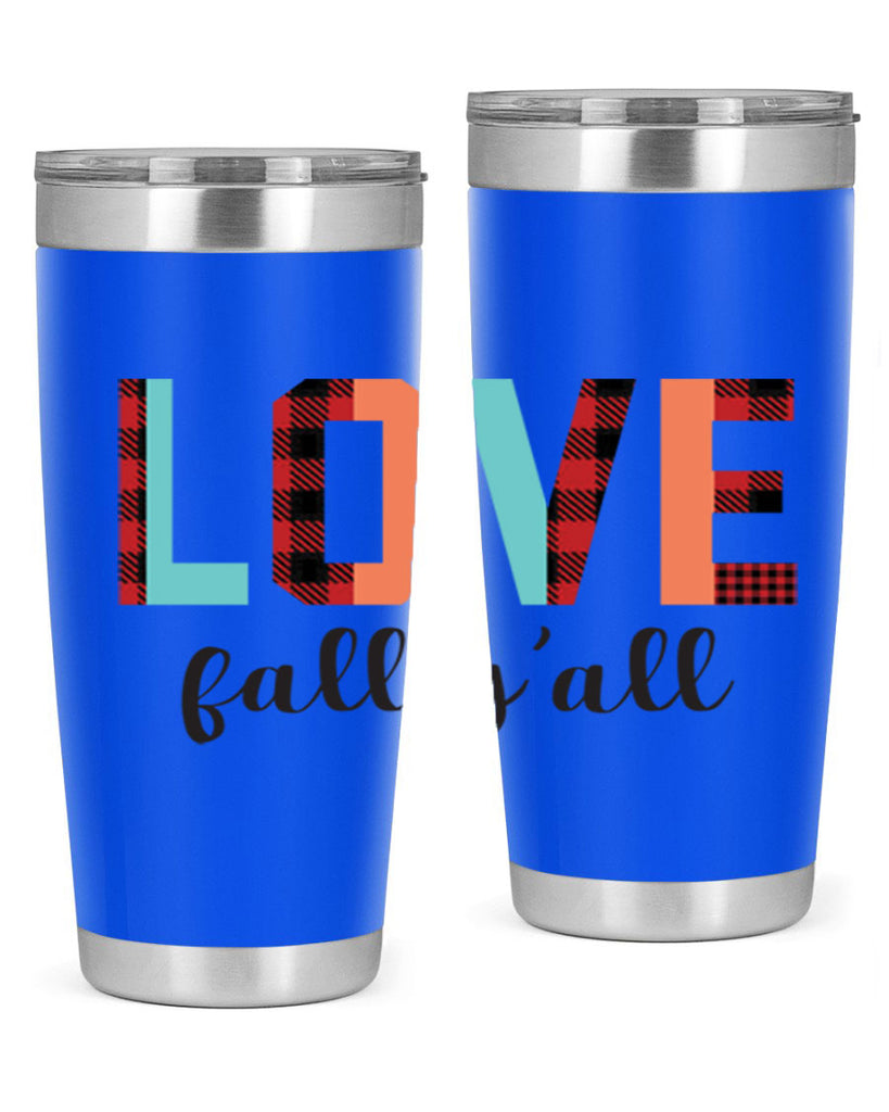 Love fall yall 411#- fall- Tumbler