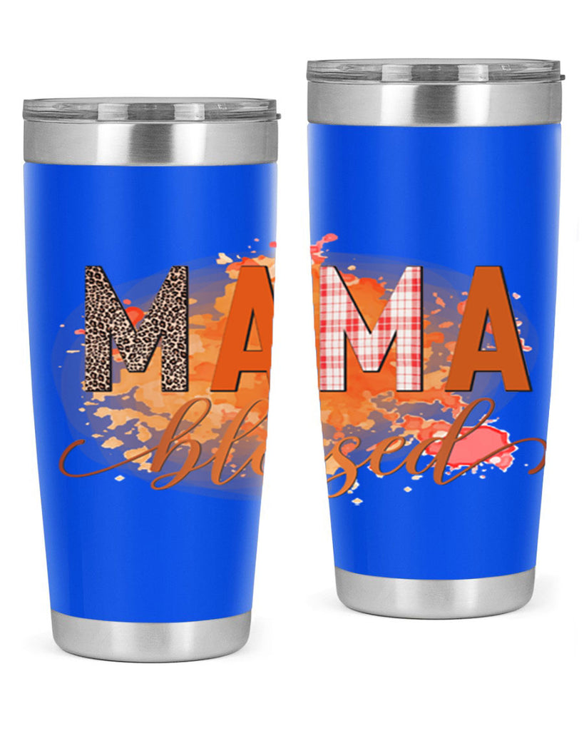 Mama Blessed 418#- fall- Tumbler