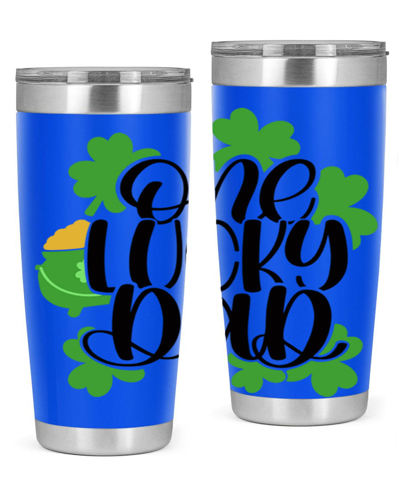 One Lucky Dad Style 43#- St Patricks Day- Tumbler