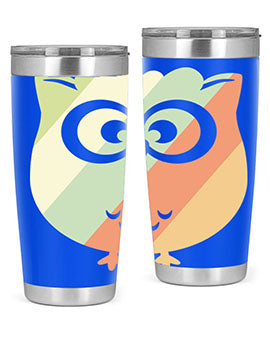 Owl Retro Style Vintage A TurtleRabbit 15#- owl- Tumblers