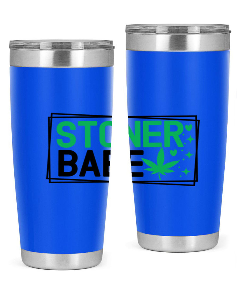 Stoner Babe 258#- marijuana- Tumbler