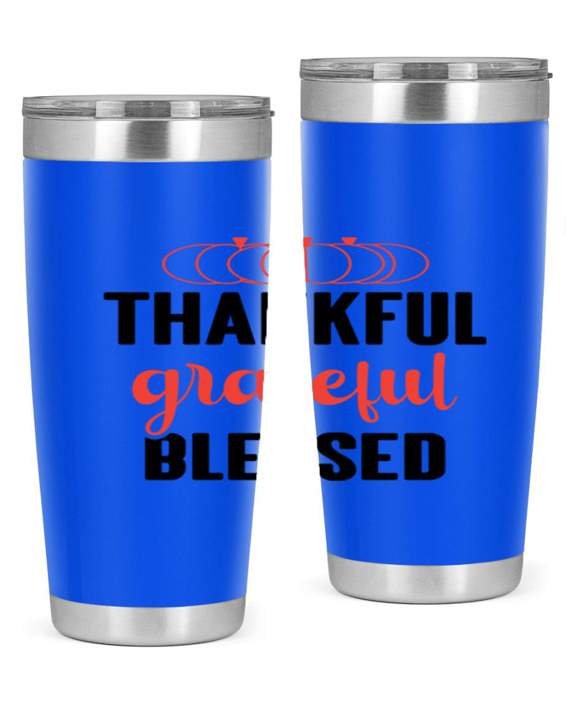 Thankful grateful blessed 603#- fall- Tumbler