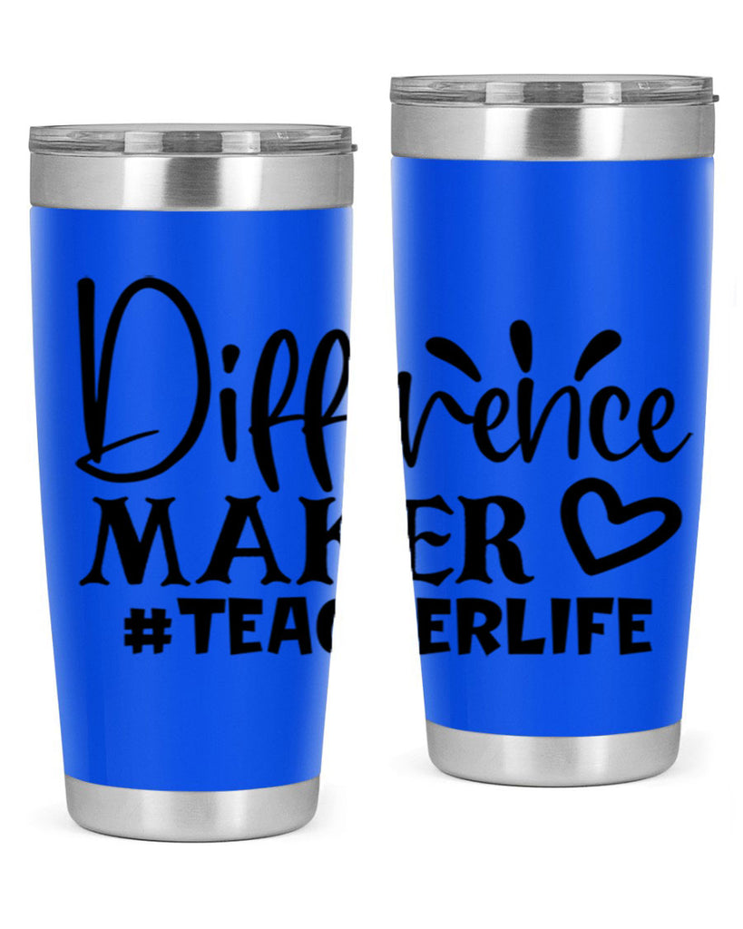 difference maker teacherlife Style 185#- teacher- tumbler