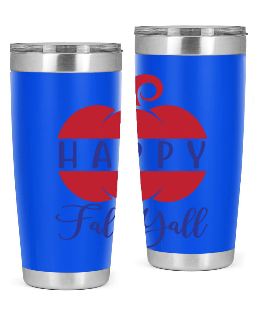 happy fall yall 232#- fall- Tumbler