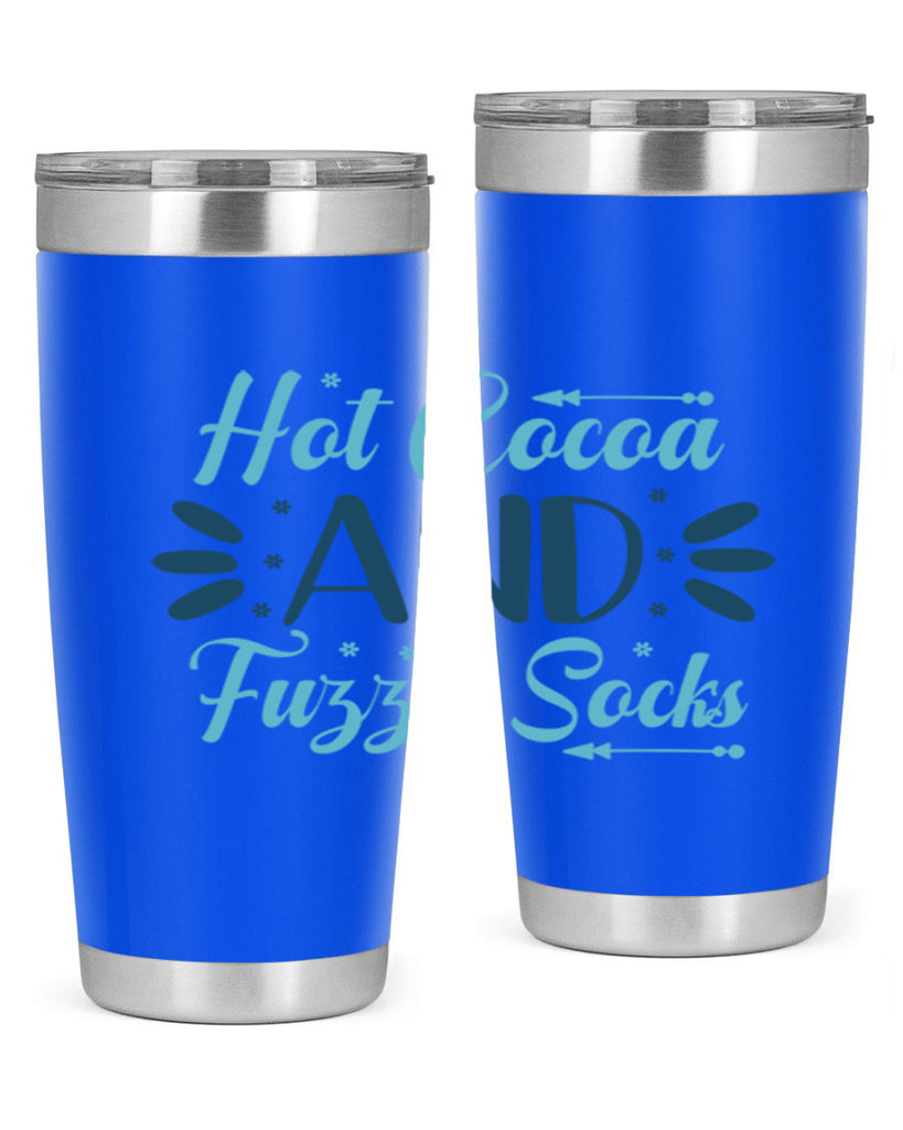 hot cocoa and fuzzy socks 208#- winter- Tumbler