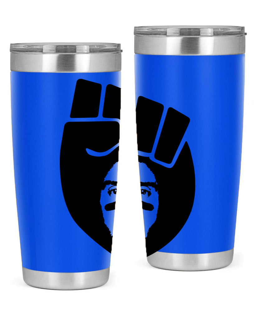kaepernick fist hair 22#- black men - boys- tumbler