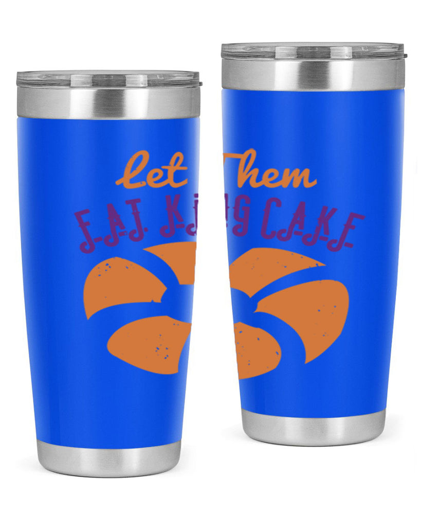 let them eat king cake 50#- mardi gras- Tumbler