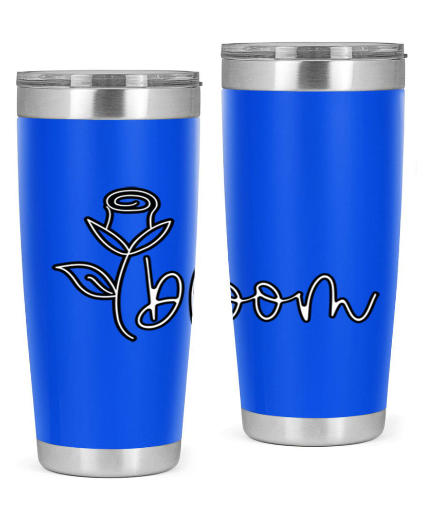 rosebud bloom outline399#- spring- Tumbler