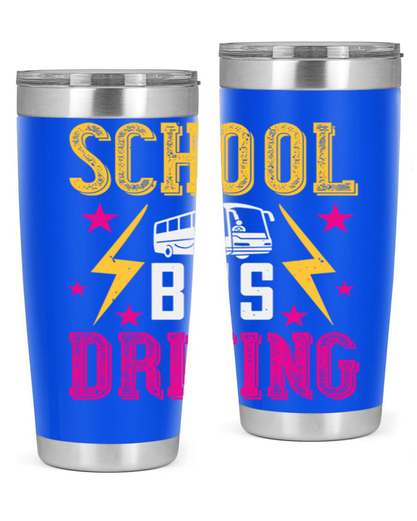 school bus driving Style 17#- bus driver- tumbler