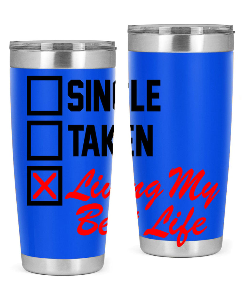 single taken living my best life 34#- black words phrases- Cotton Tank