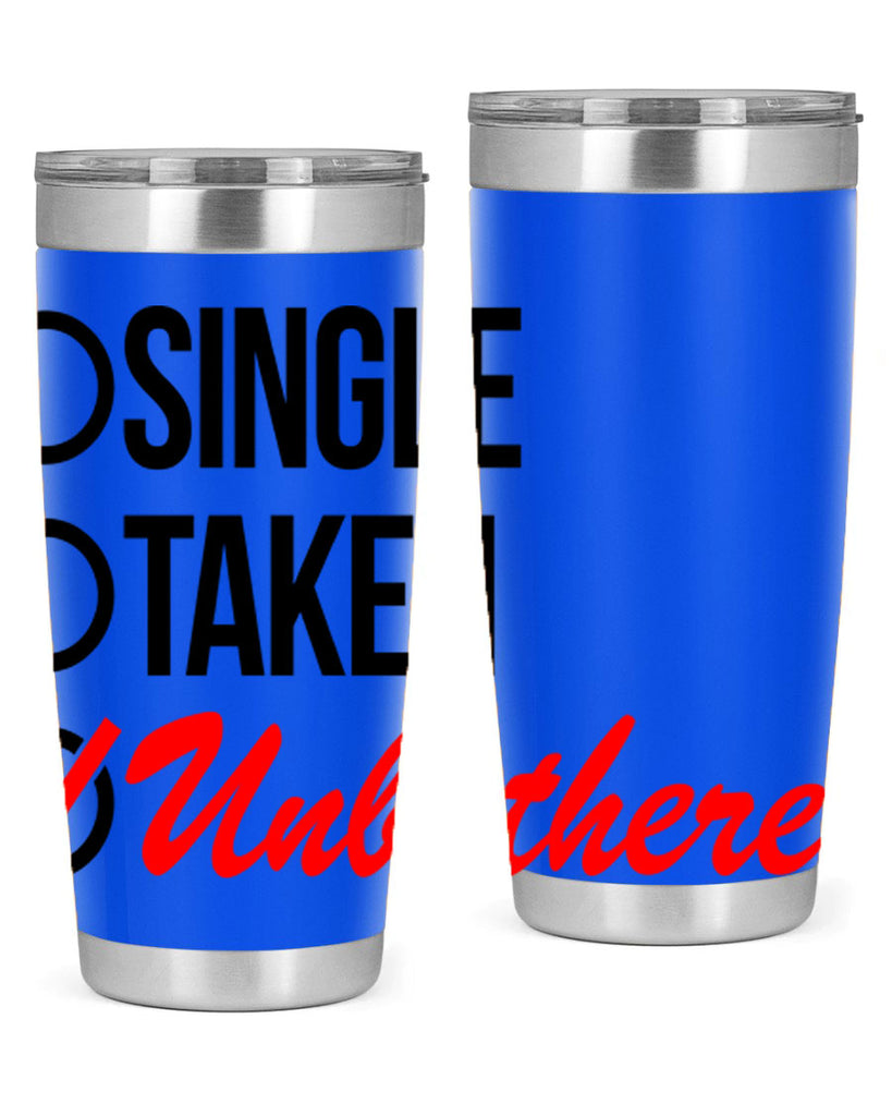 single taken unbothered 35#- black words phrases- Cotton Tank