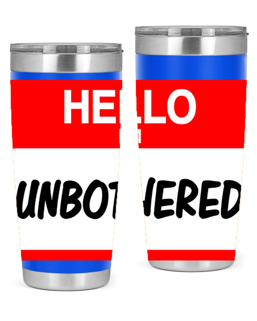 unbothered 14#- black words phrases- Cotton Tank