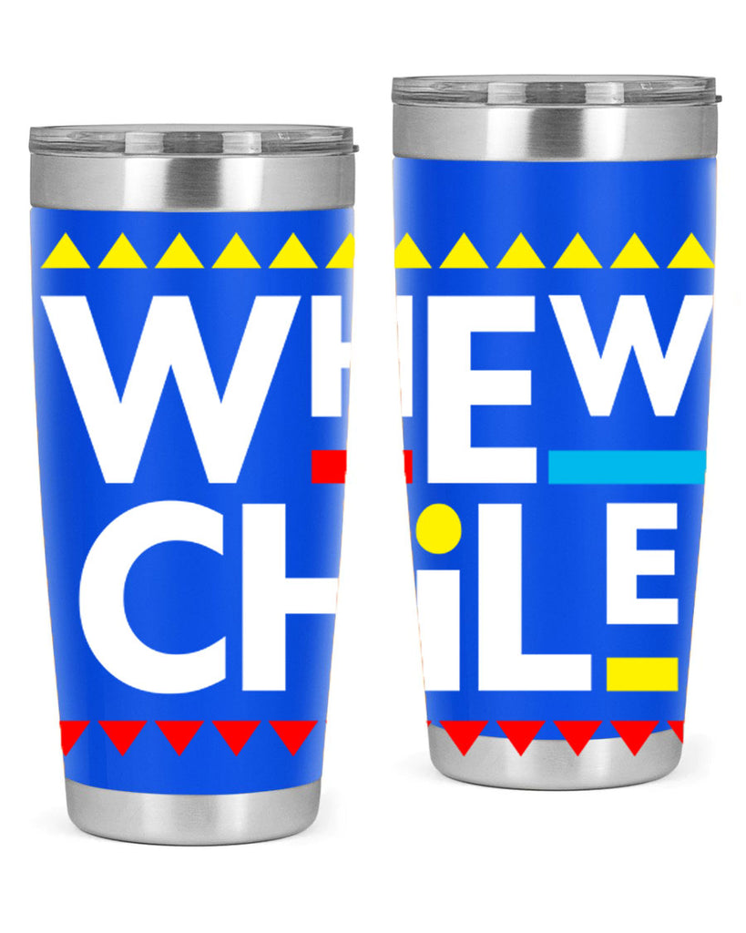 whew chile 11#- black words phrases- Cotton Tank