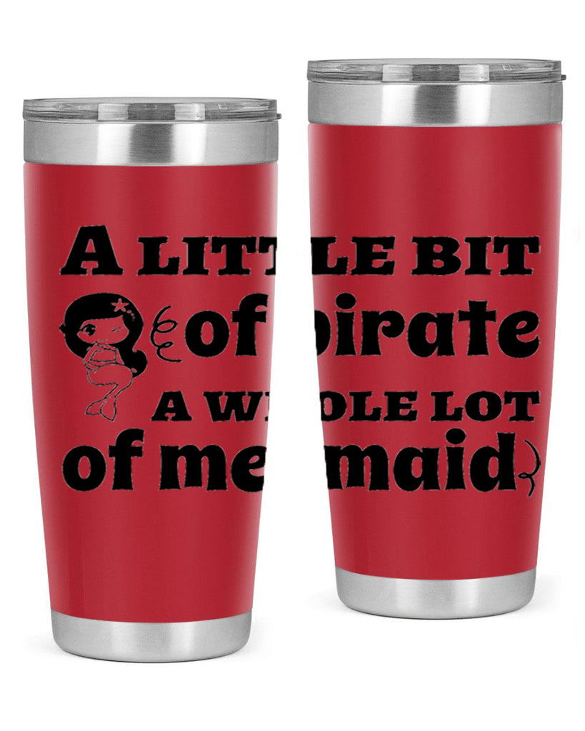 A little bit of pirate 10#- mermaid- Tumbler