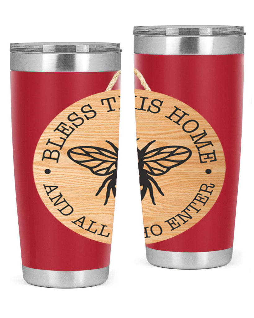 Bless this Home Bee Mockup58#- spring- Tumbler