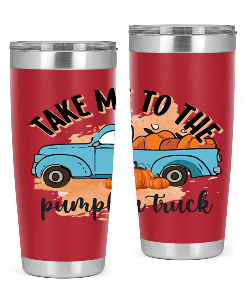 Fall Pumpkin Truck 128#- fall- Tumbler