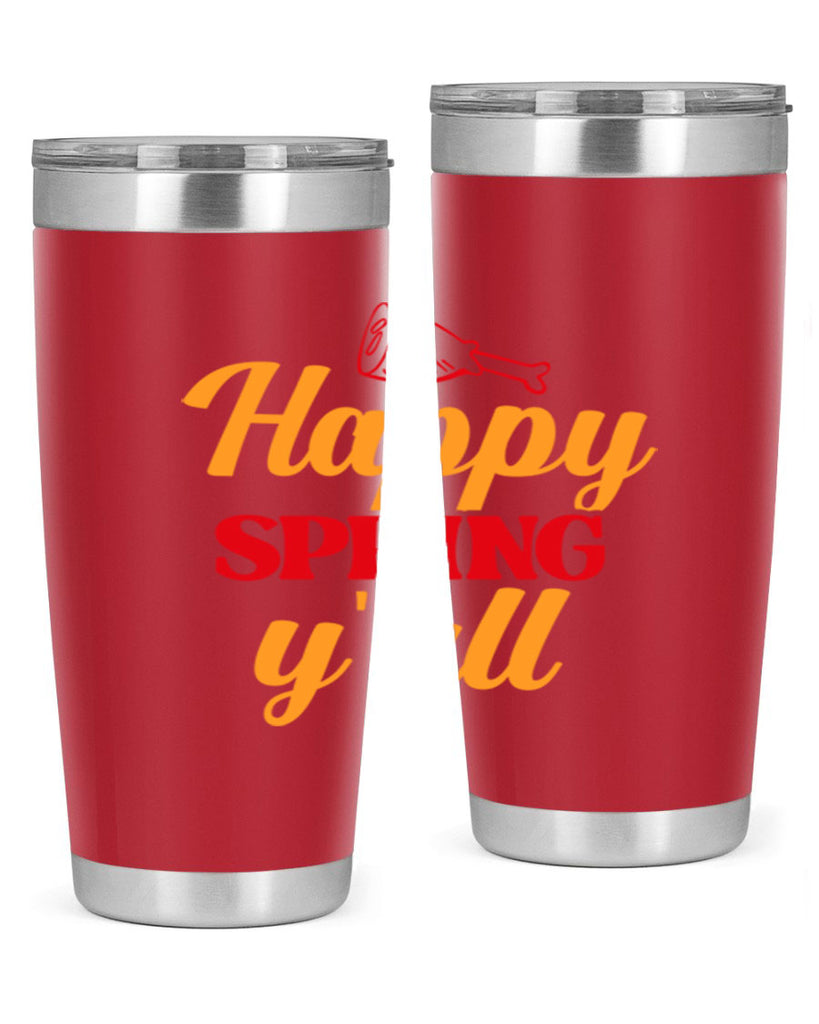 Happy spring y'all 162#- spring- Tumbler