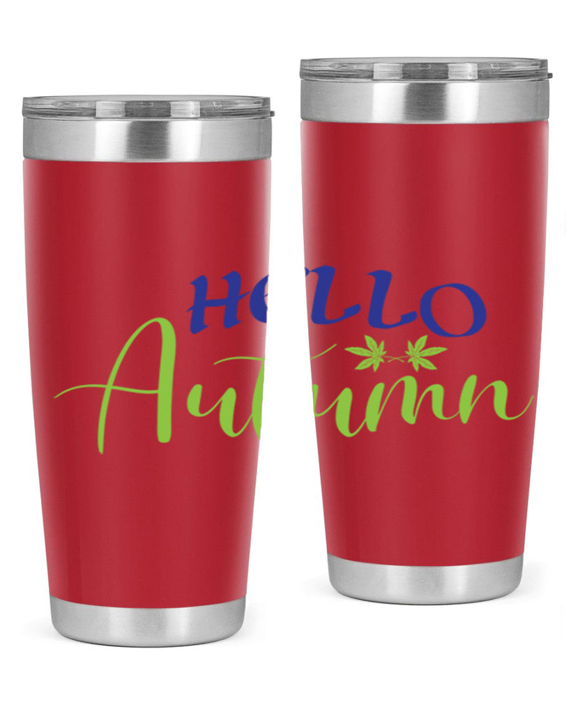 Hello Autumn 271#- fall- Tumbler