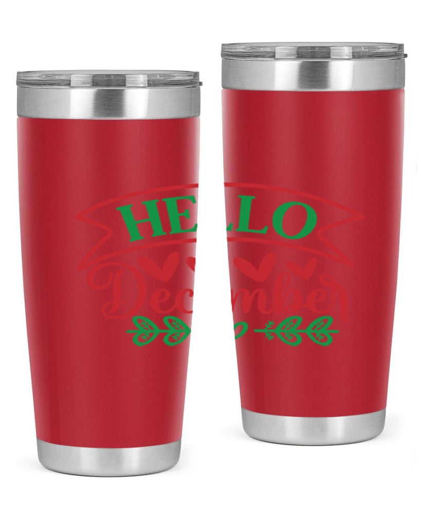 Hello December 159#- winter- Tumbler