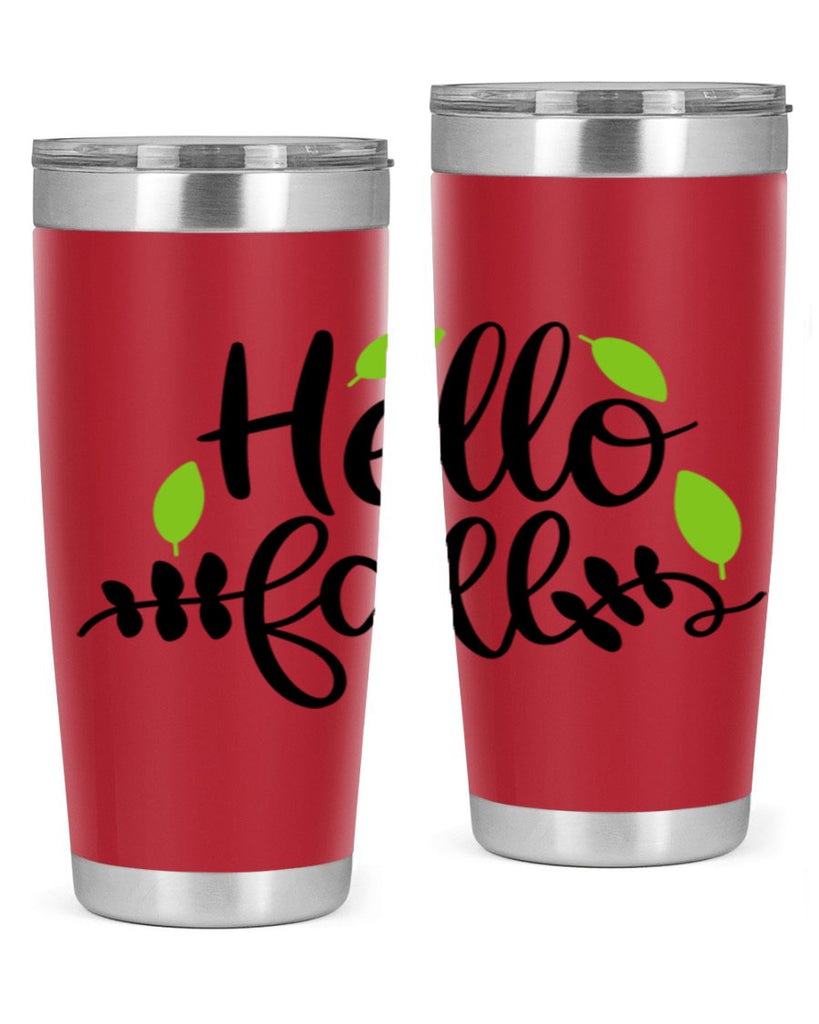 Hello Fall 283#- fall- Tumbler