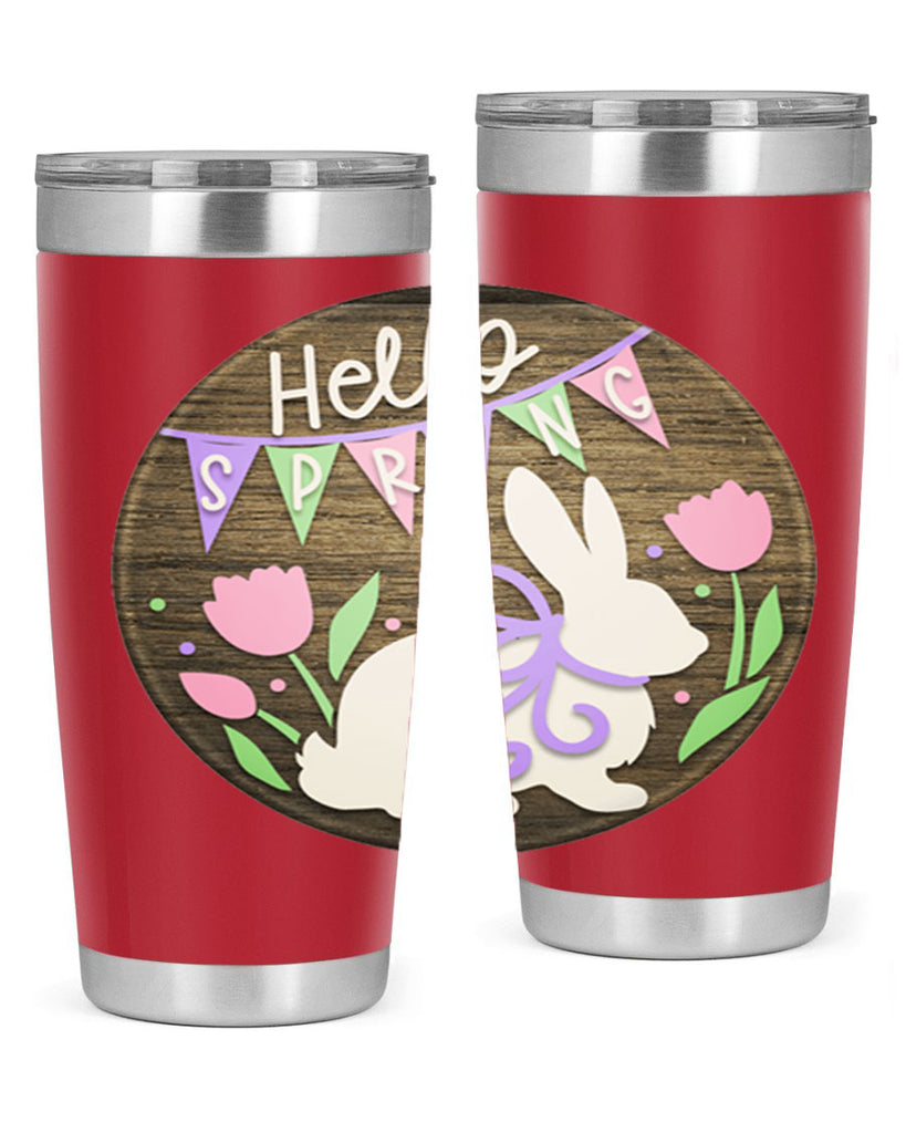 Hello spring bunny Mockup190#- spring- Tumbler