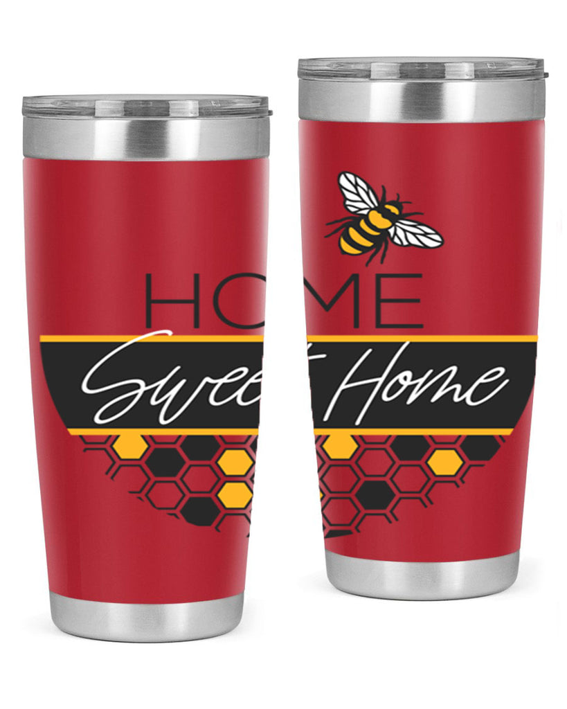 Home Sweet Home Bee and hive pattern243#- spring- Tumbler