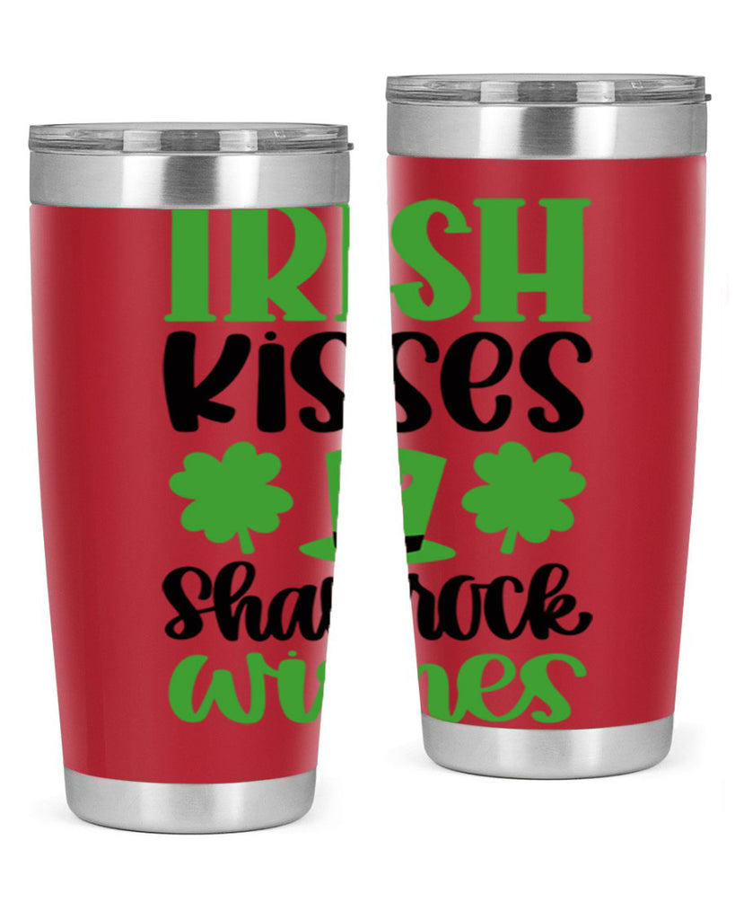 Irish Kisses Shamrock Wishes Style 81#- St Patricks Day- Tumbler